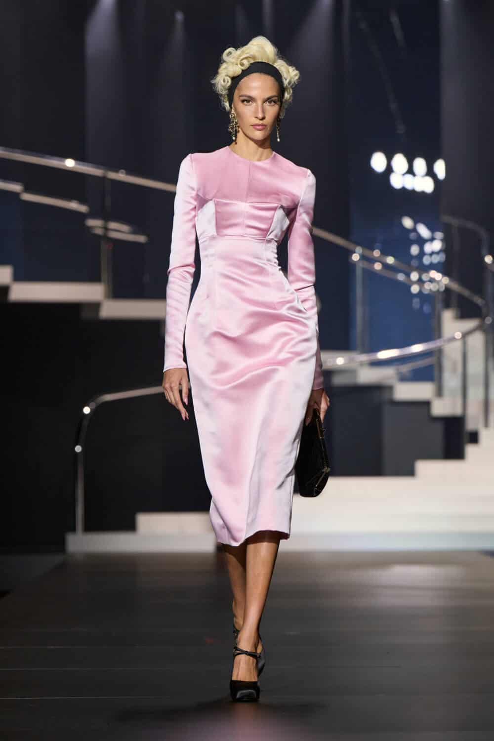 Dolce&Gabbana ロングドレス ピンク SS25 DG_WomensFashionShow_SS25_Runw